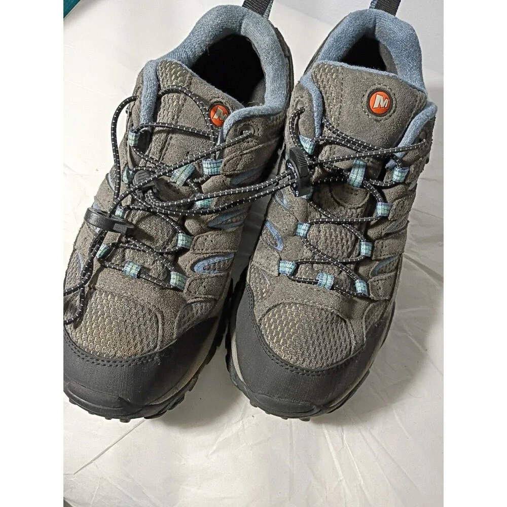 Merrill Woman 9 Granite Vibram Sole Active wear Sneakers Lace Lock Outdoor Hike